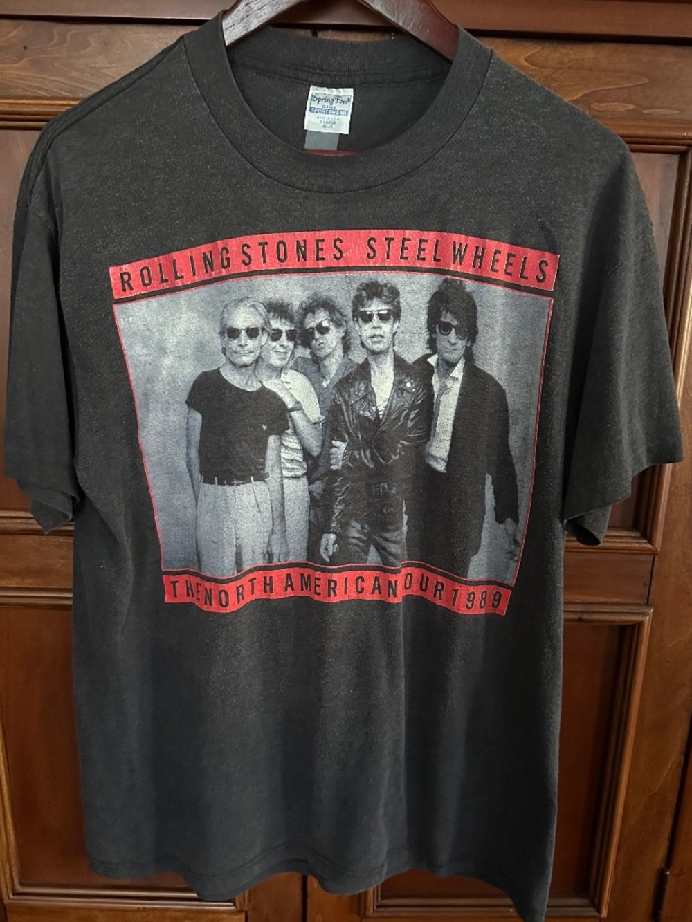 Authentic Vintage Rolling Stones Steel Wheels 1989 North America Tour Concert XL